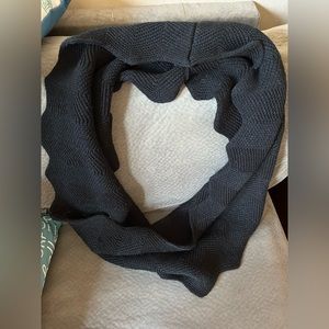 Black knit infinity scarf
